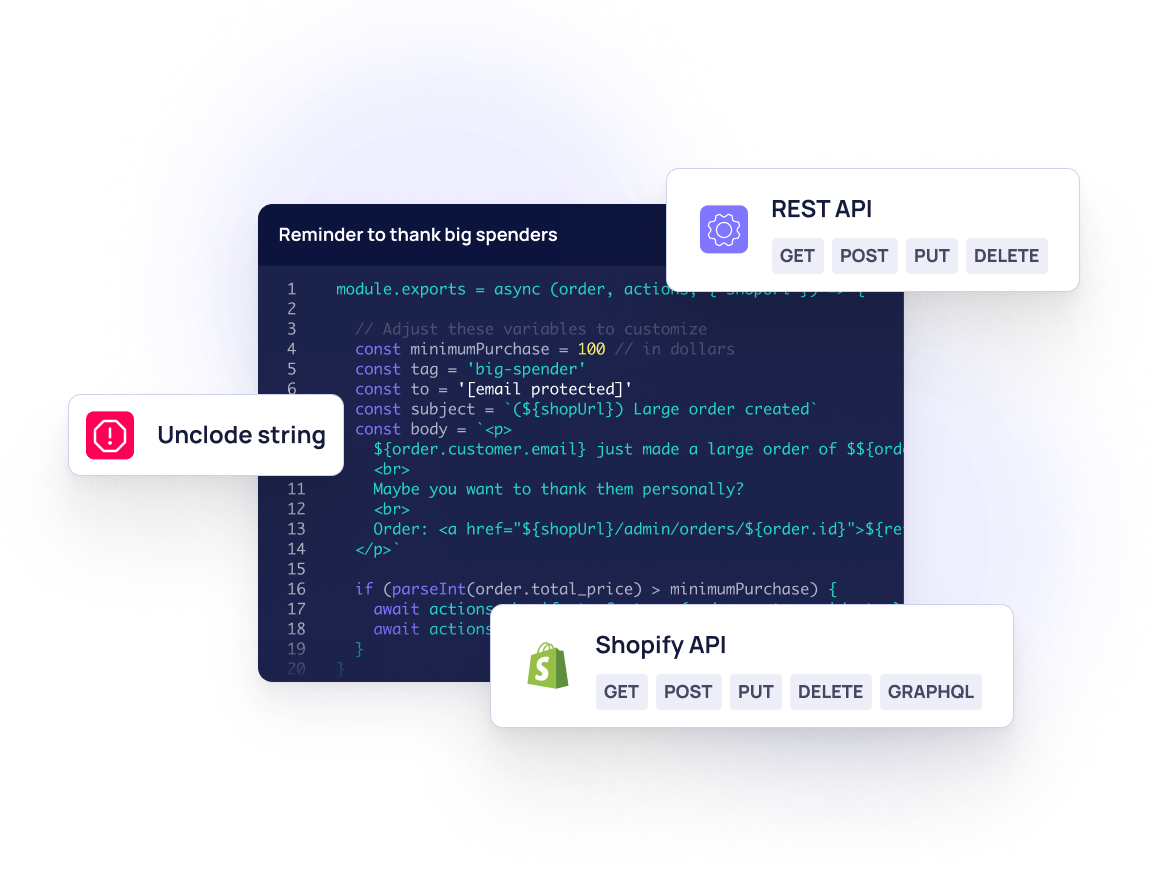 Actions: Developer-friendly environment